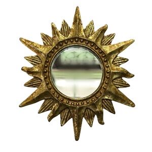 Gold Sun Mirror Whimsigoth Decor